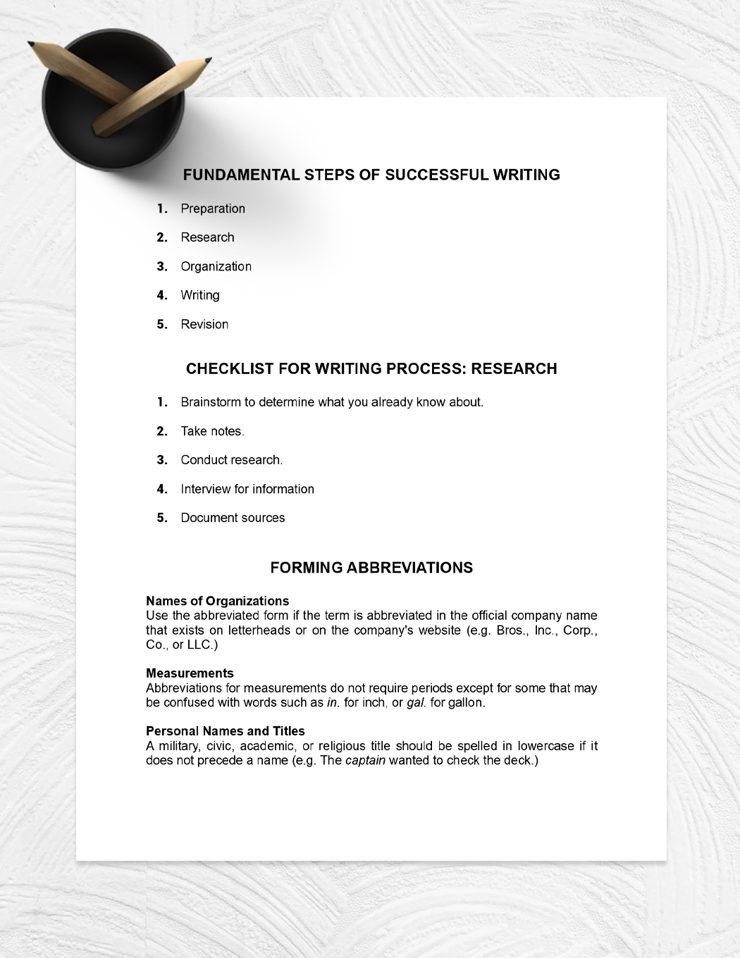 Technical Writing Instruction Manual Template