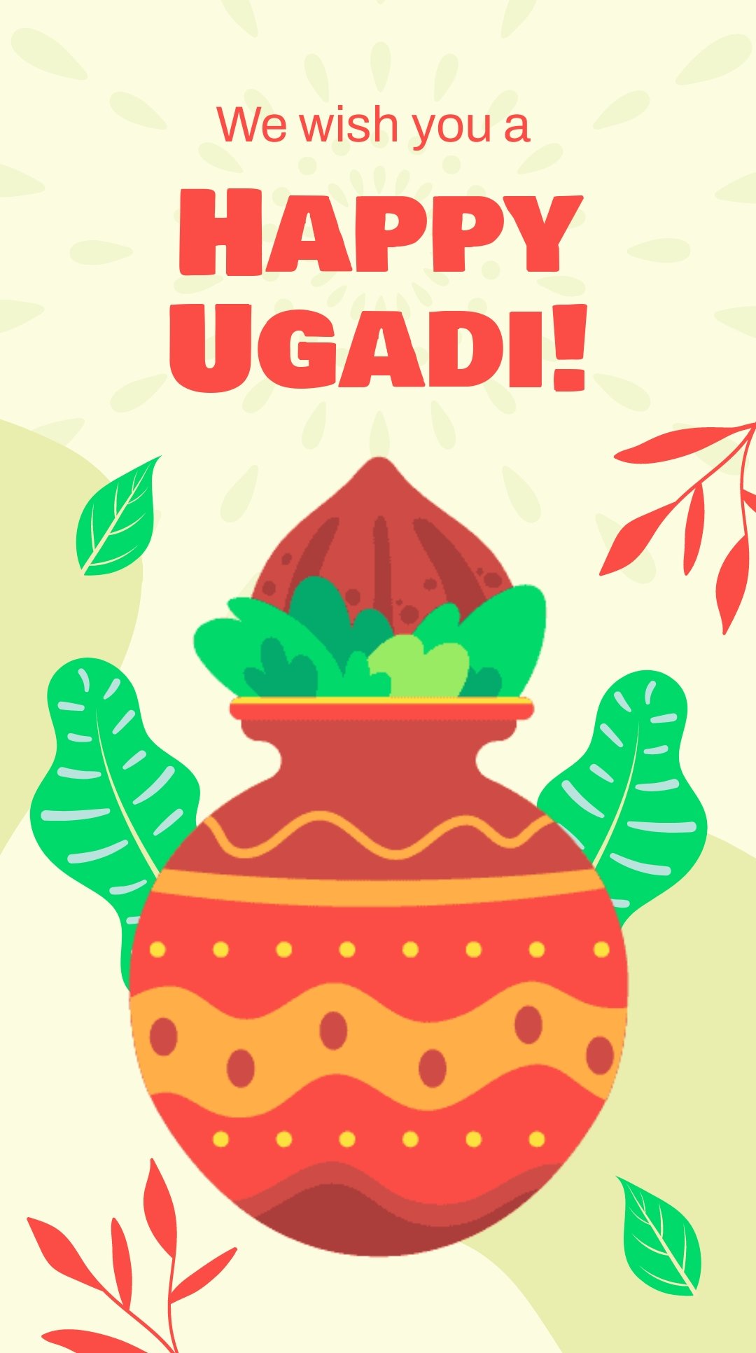 Happy Ugadi Whatsapp Post Template