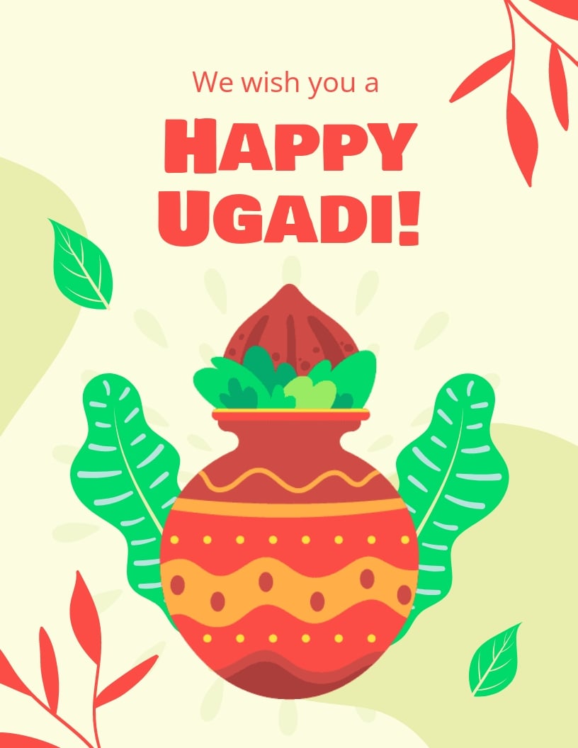 Happy Ugadi Flyer Template in Word, Publisher, Google Docs Download