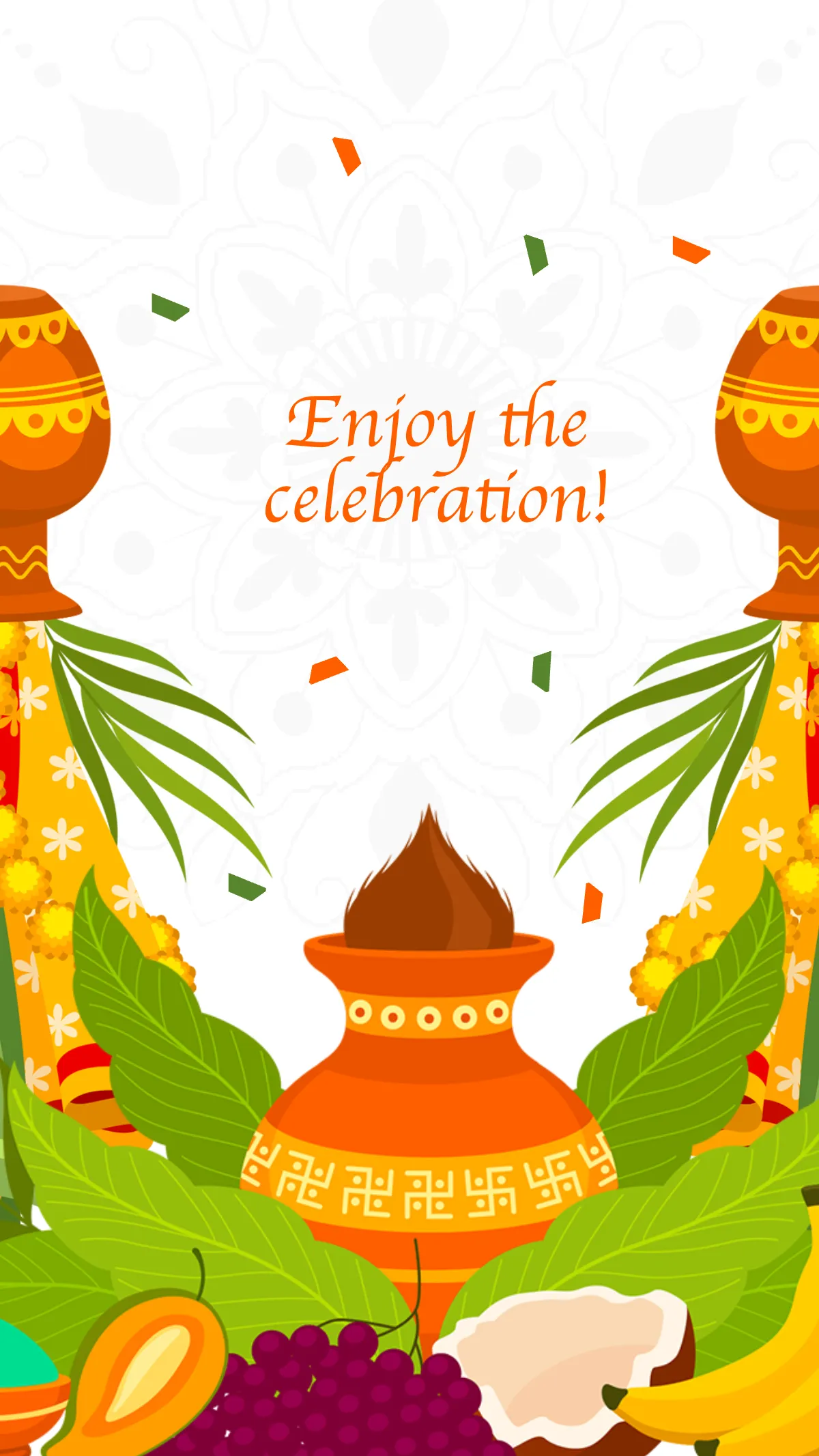 Free Ugadi Festival Instagram Story Template to Edit Online