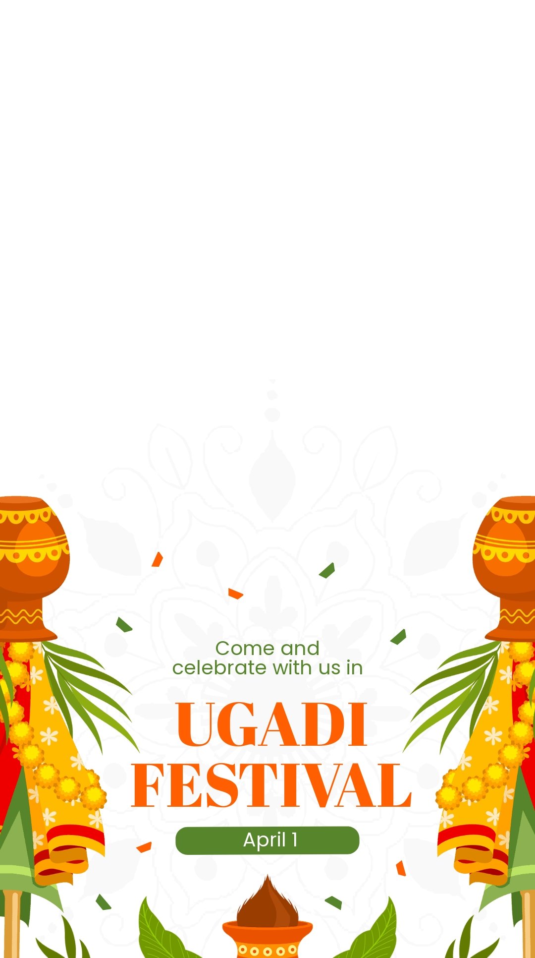 Ugadi Festival Snapchat Geofilter Template