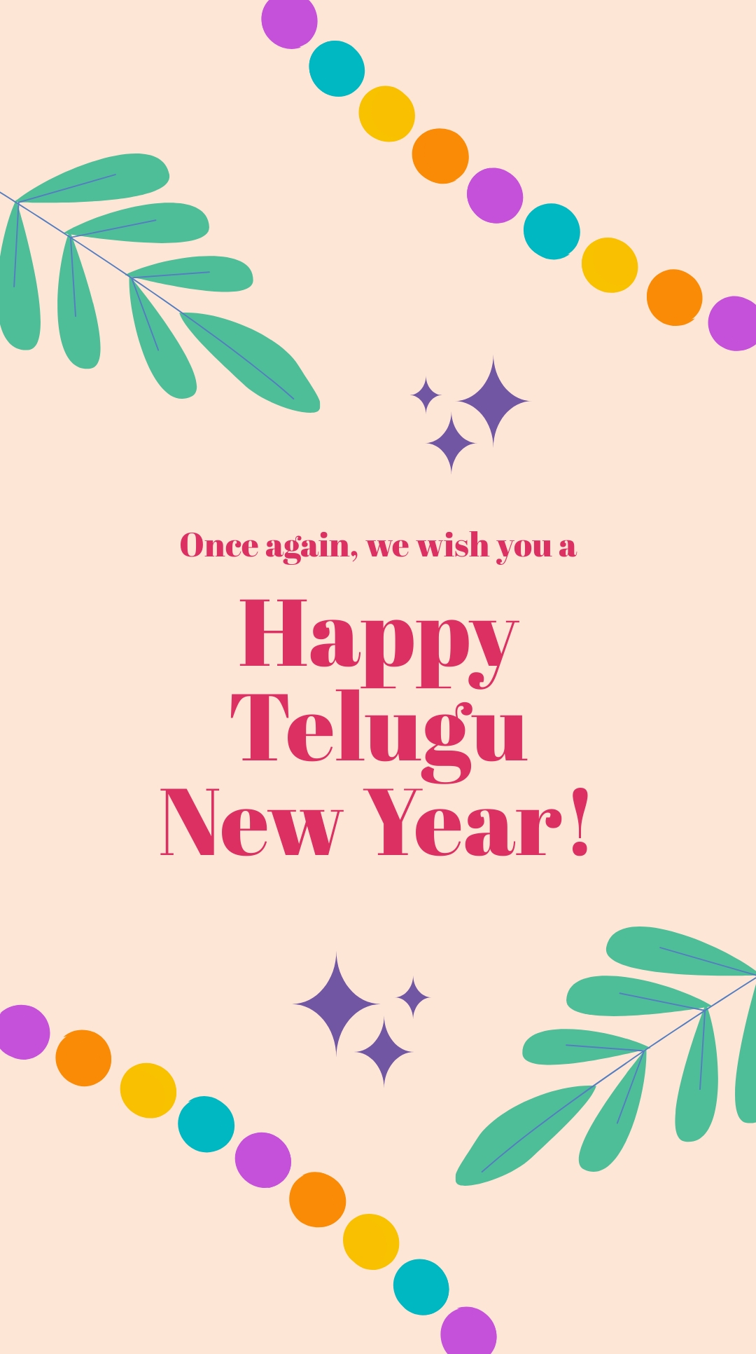 FREE Happy Telugu New Year Template Download in JPG, PNG