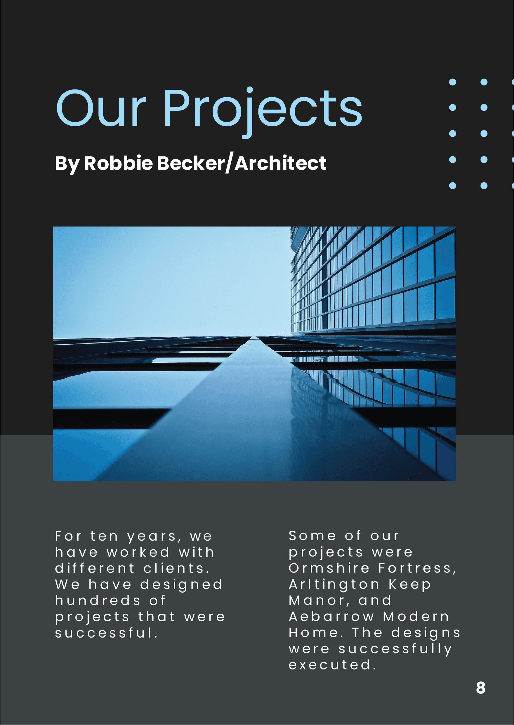 Architecture Booklet Template