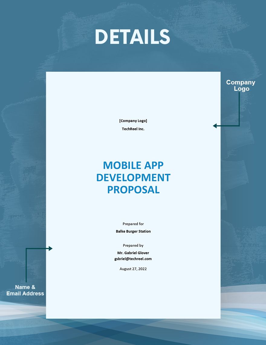 Mobile App Development Proposal Template