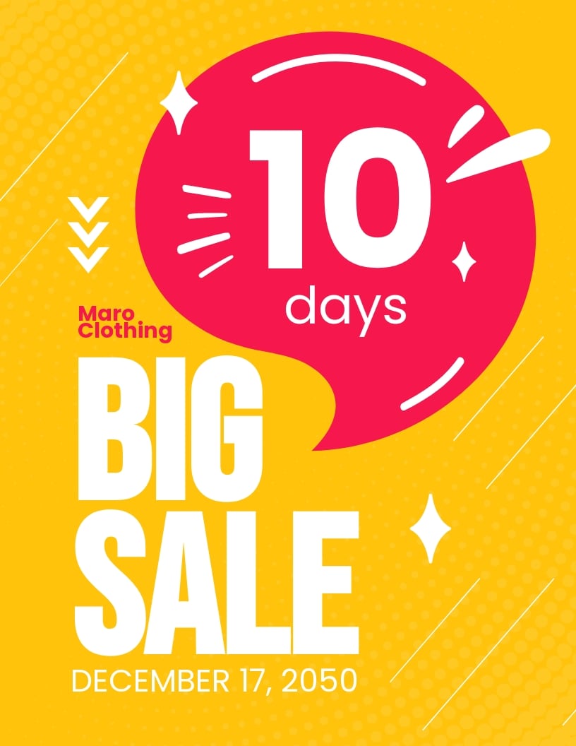  Sale Countdown Flyer Template