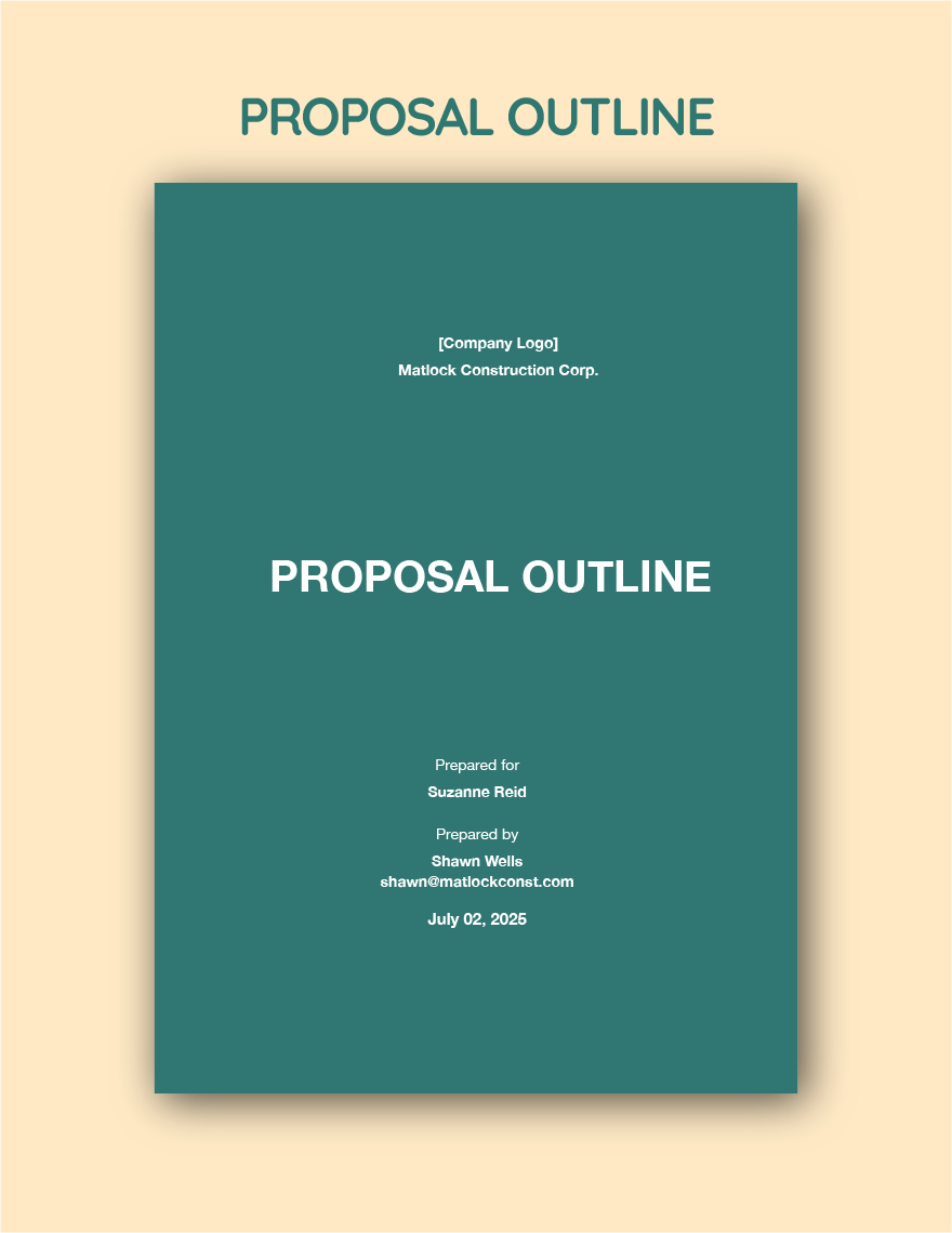 Proposal Outline Template