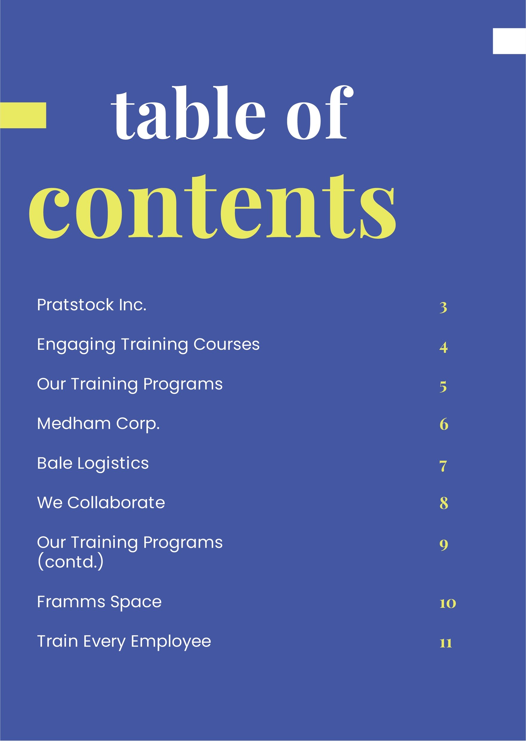 Employee Training Booklet Template