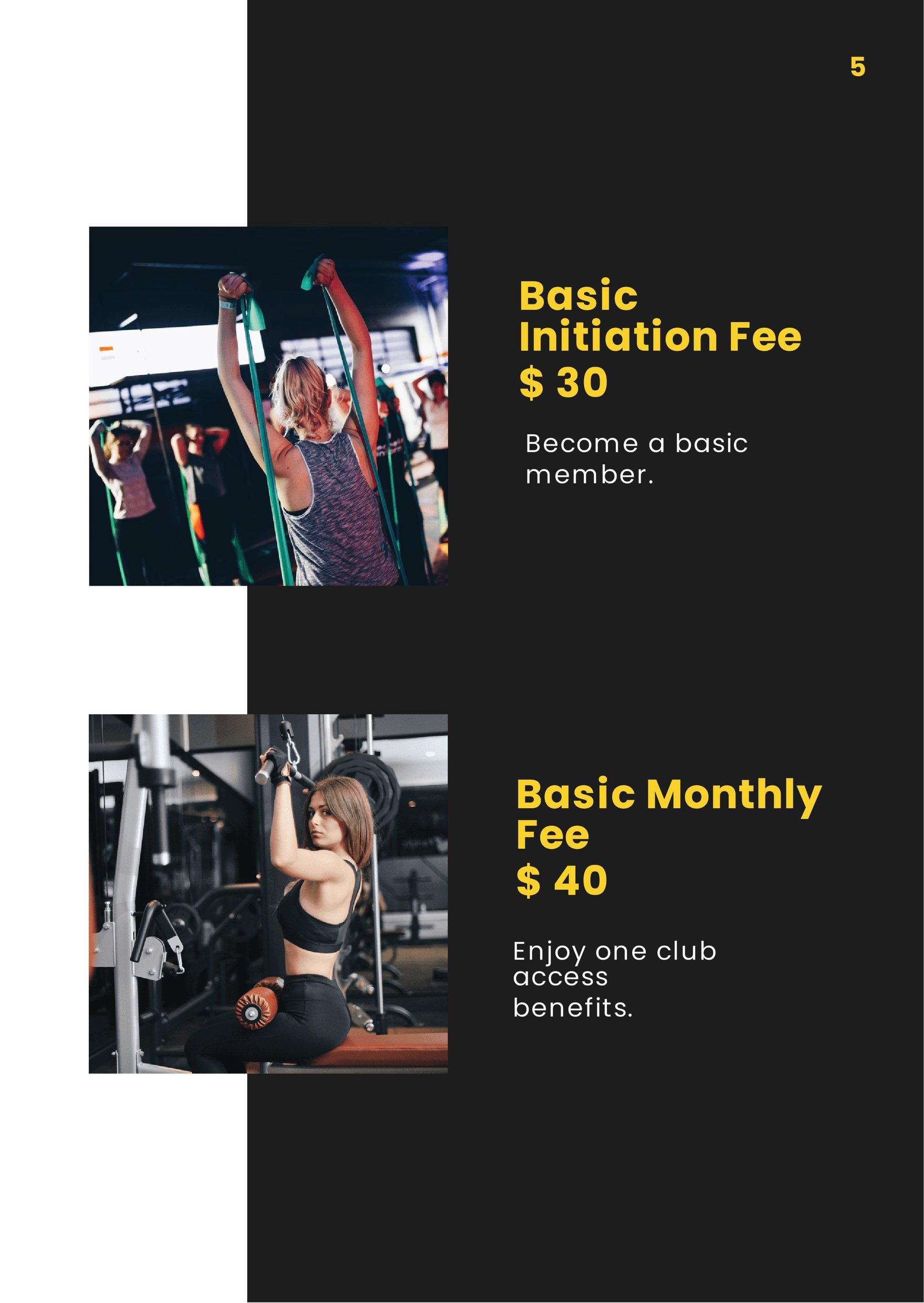 Fitness Booklet Template