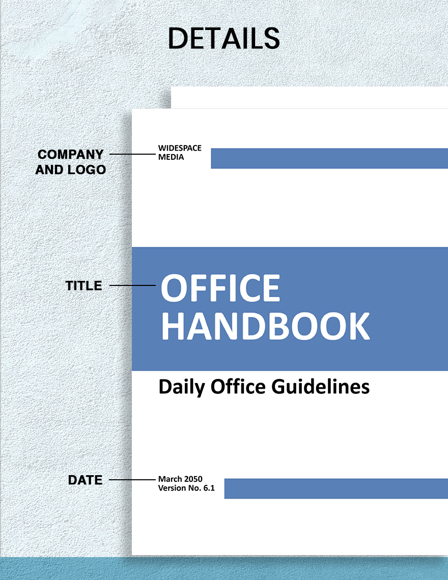 Office Handbook Template - Word, Google Docs | Template.net