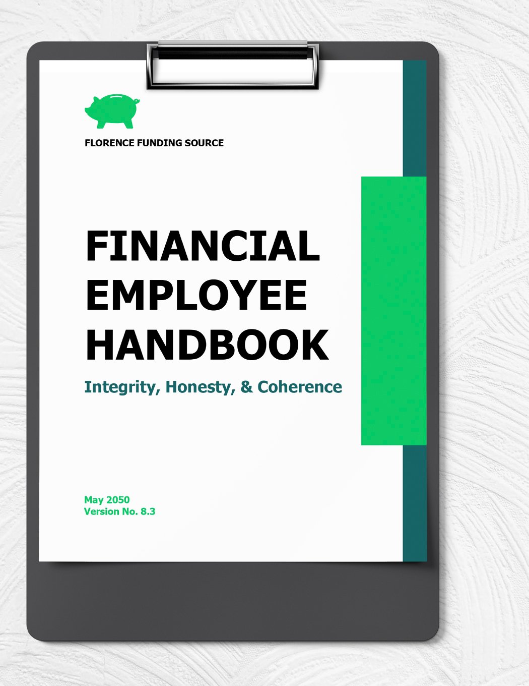 Financial Employee Handbook Template