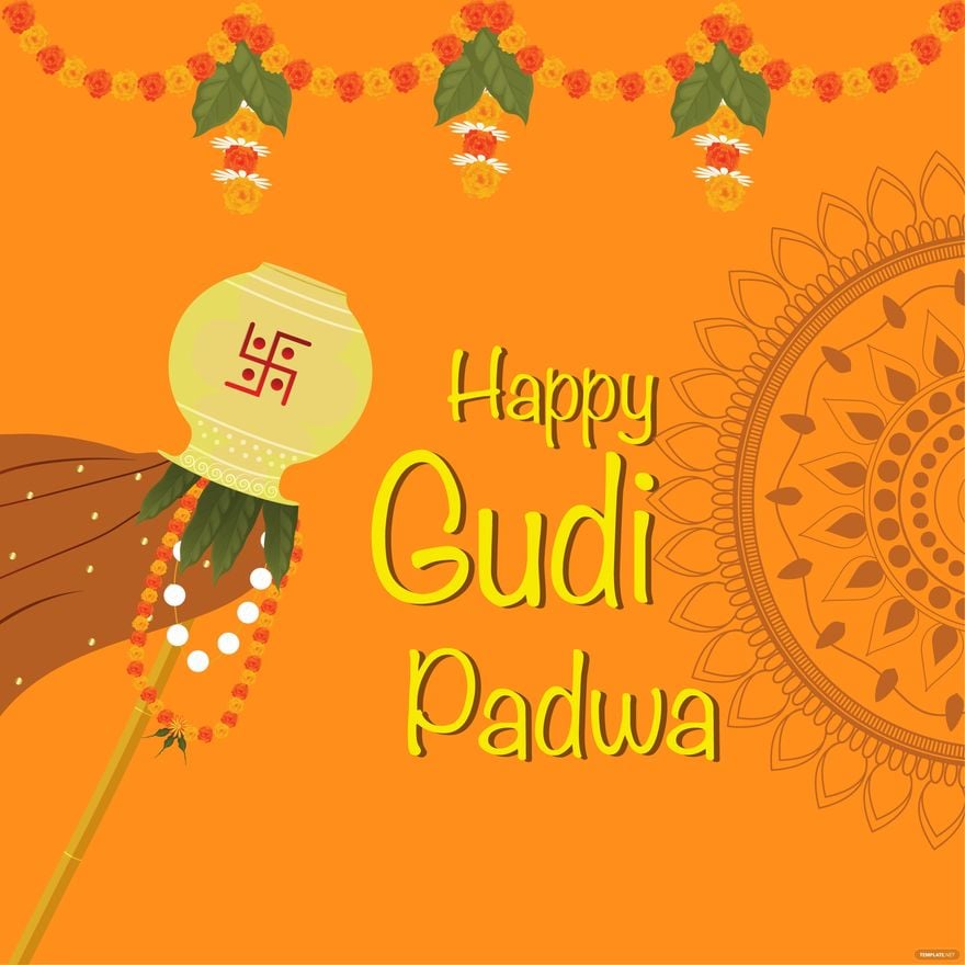 Free Ugadi Gudi Padwa Vector in Illustrator, EPS, SVG, JPG, PNG