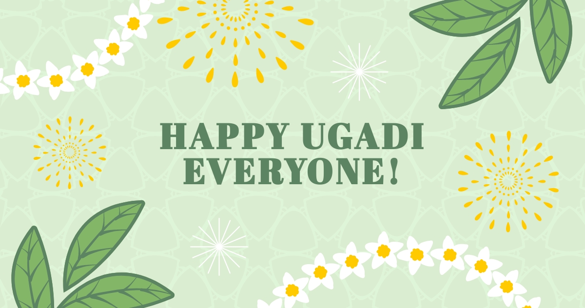 Modern Happy Ugadi Facebook Post Template