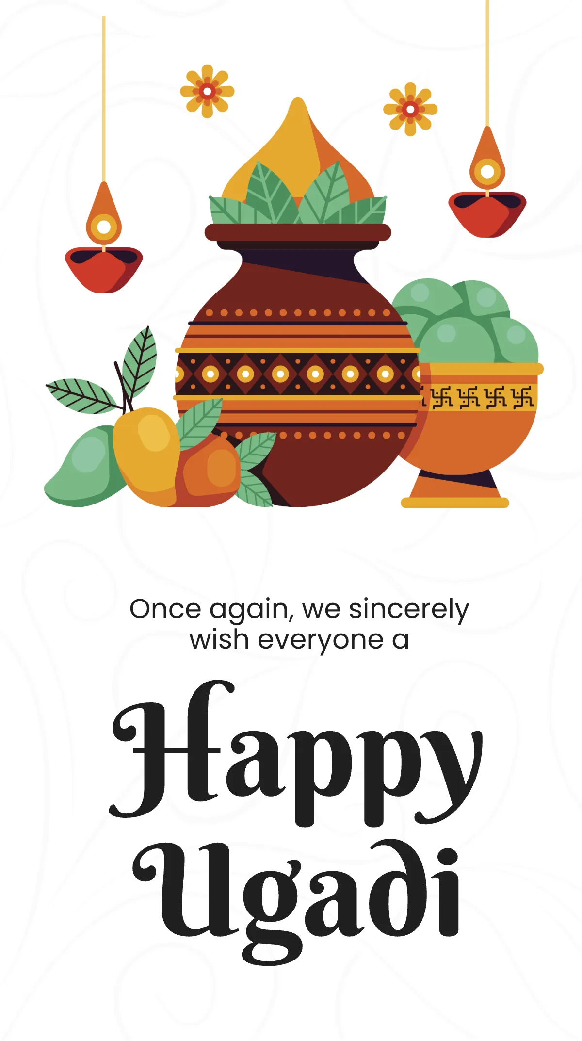 Free Ugadi Wishes Instagram Story Template to Edit Online