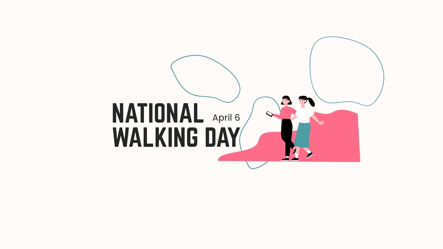 National Walking Day Youtube Banner