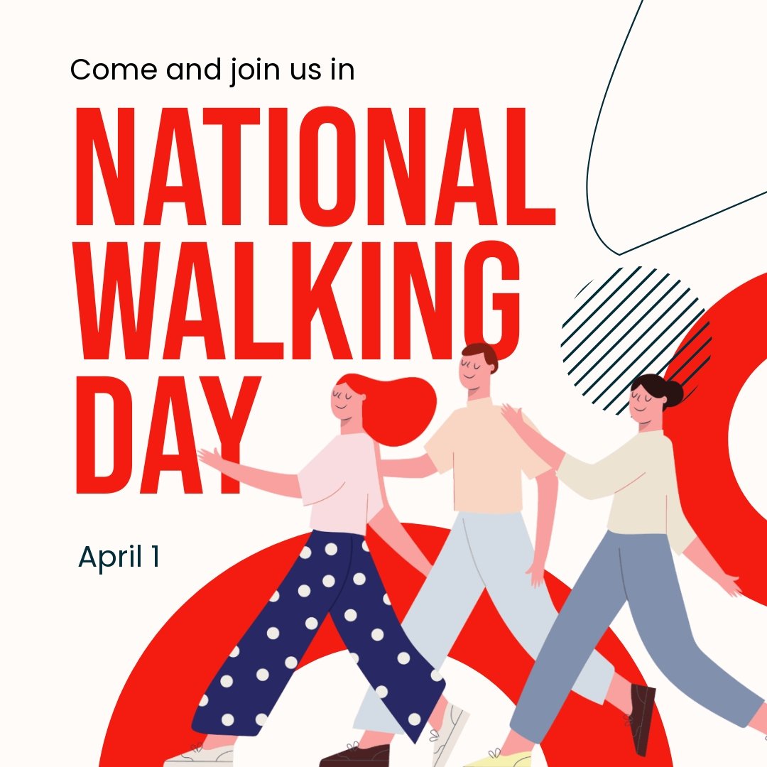 National Walking Day Campaign Instagram Post