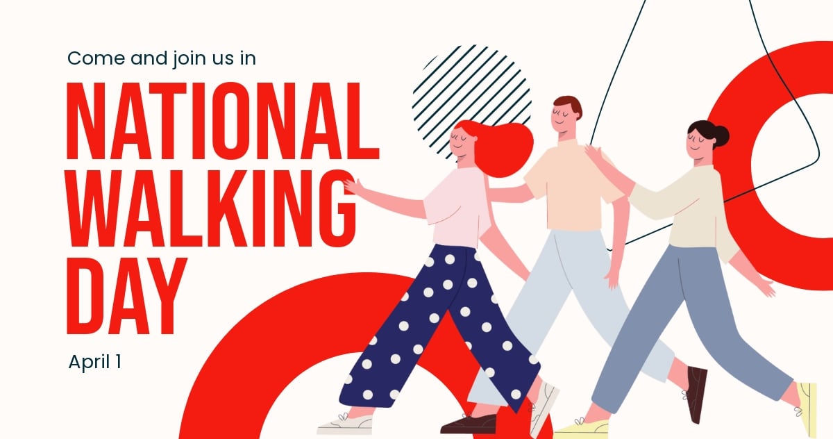 National Walking Day Campaign Facebook Post Template