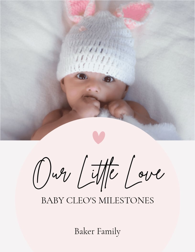 Baby Girl Photo Book Template