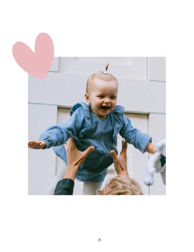Free Baby Girl Photo Book Template to Edit Online