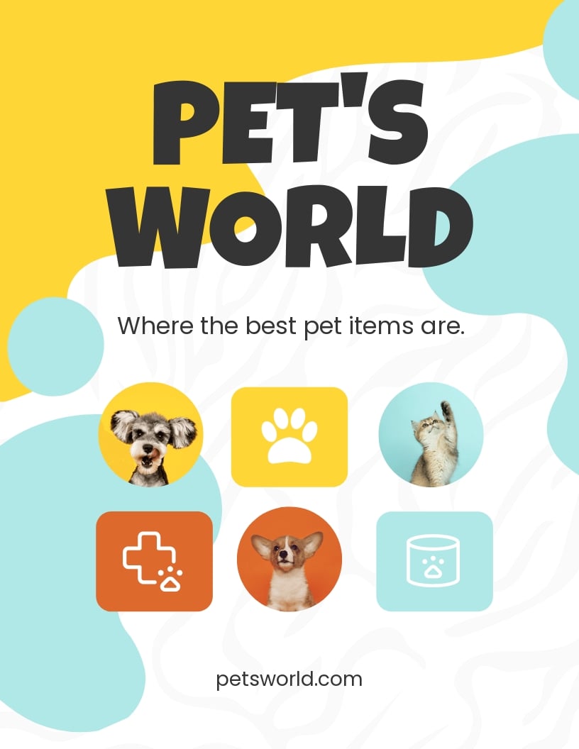 Pet Ecommerce Store Flyer Template