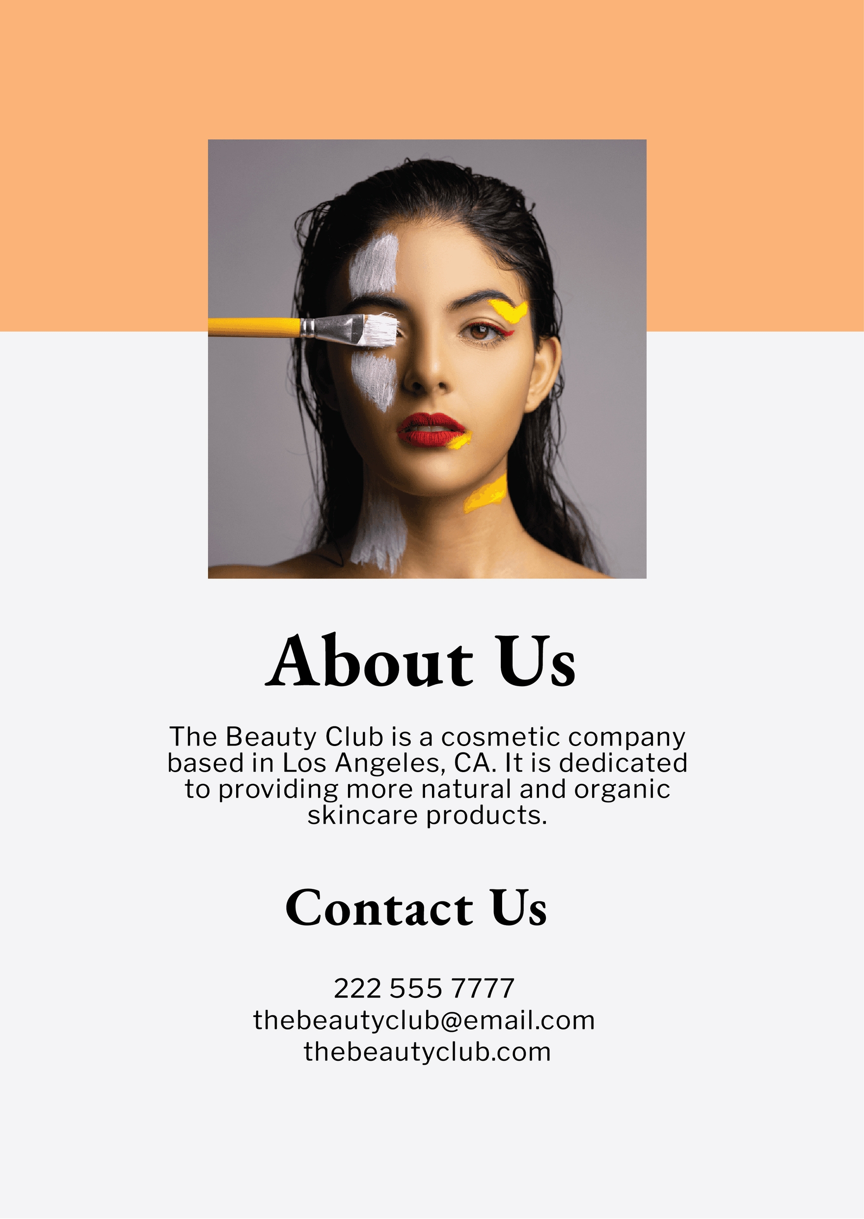 Cosmetics Booklet Template