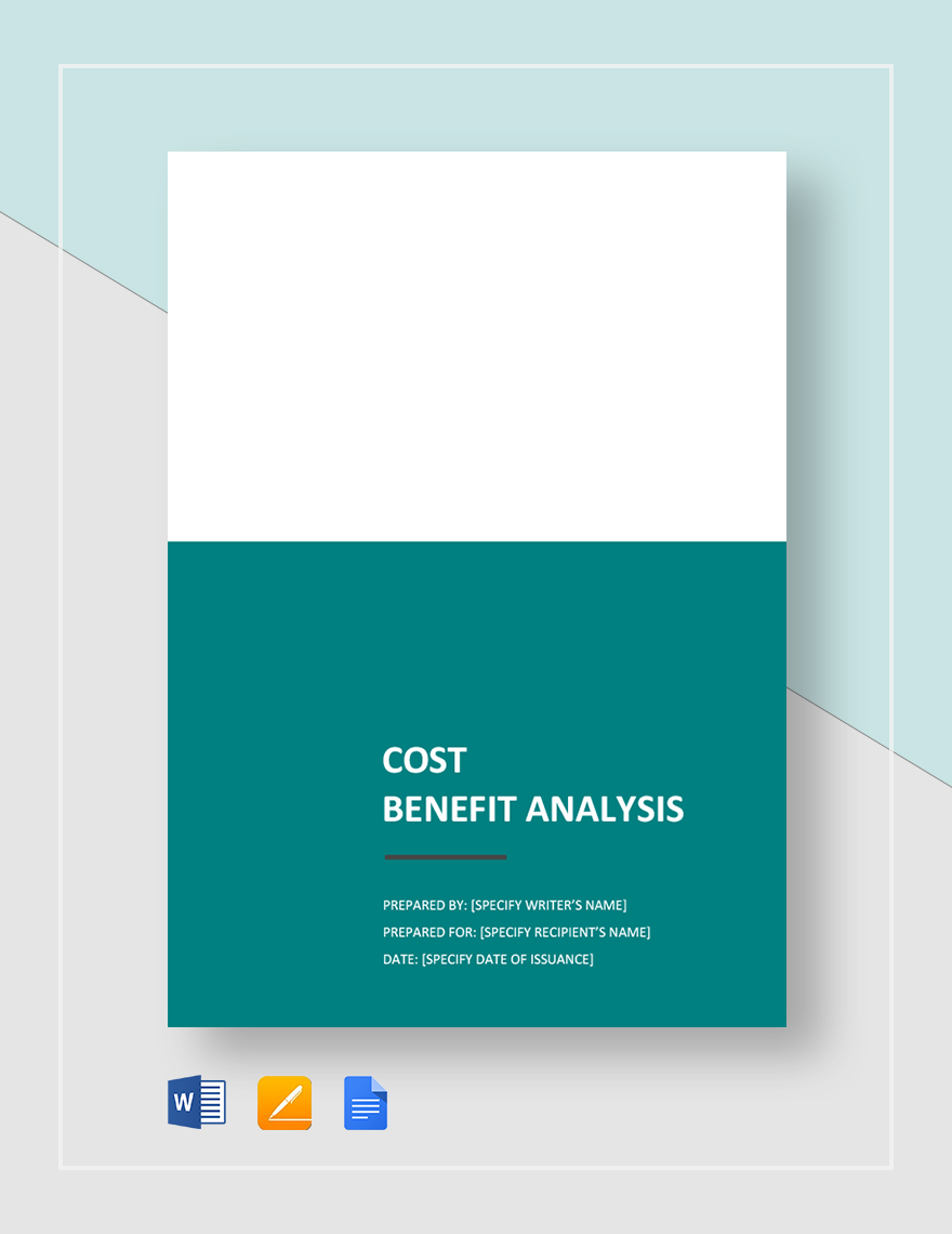 Cost Benefit Analysis Template