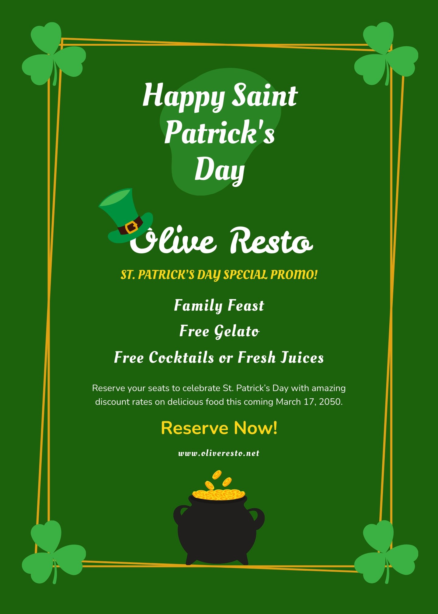St. Patrick's Day Promotions Templates