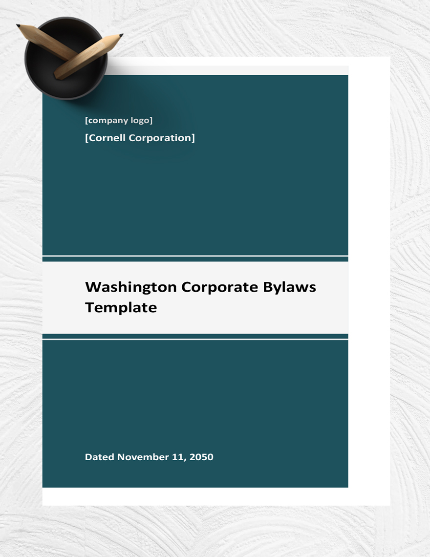 Washington Corporate Bylaws Template in Word, Google Docs - Download ...