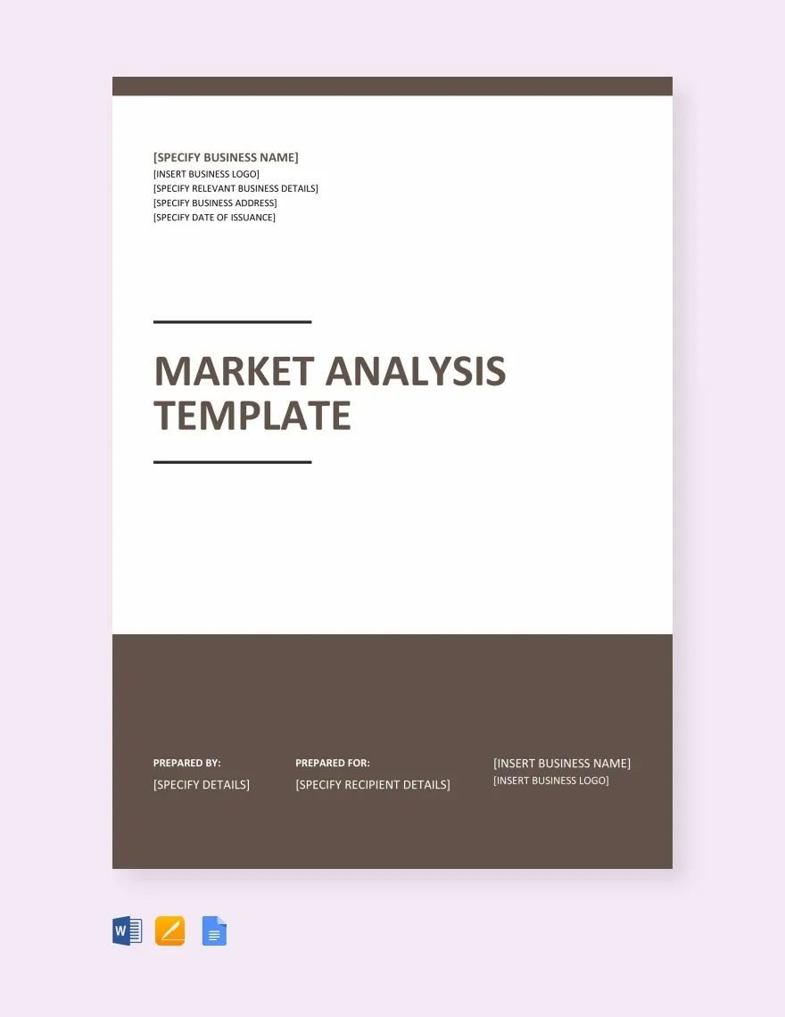 Market Analysis Template