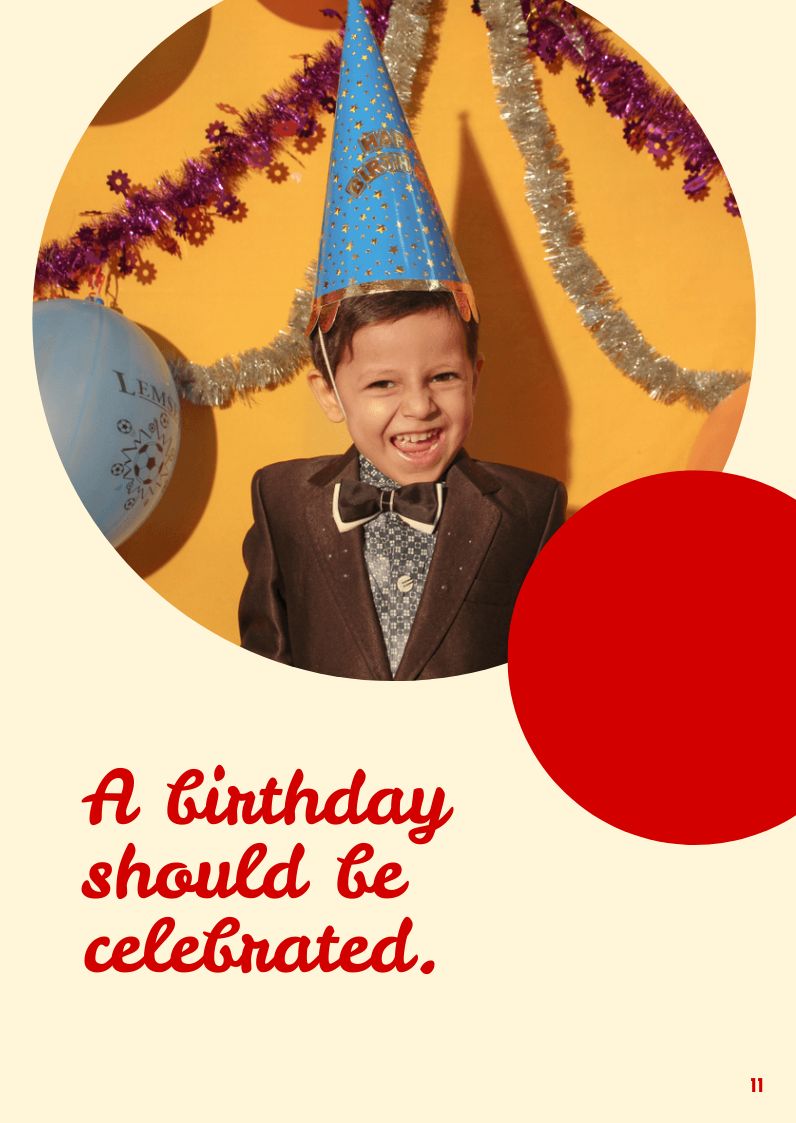 Free Birthday Booklet Template to Edit Online