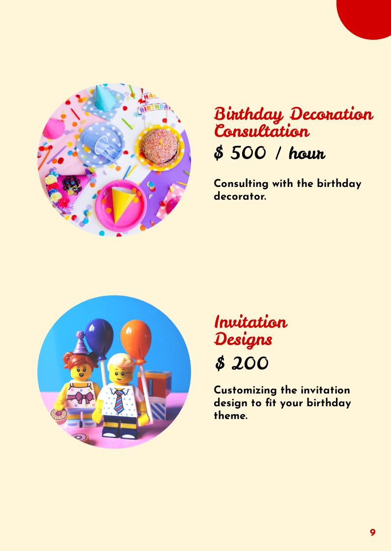 Free Birthday Booklet Template to Edit Online