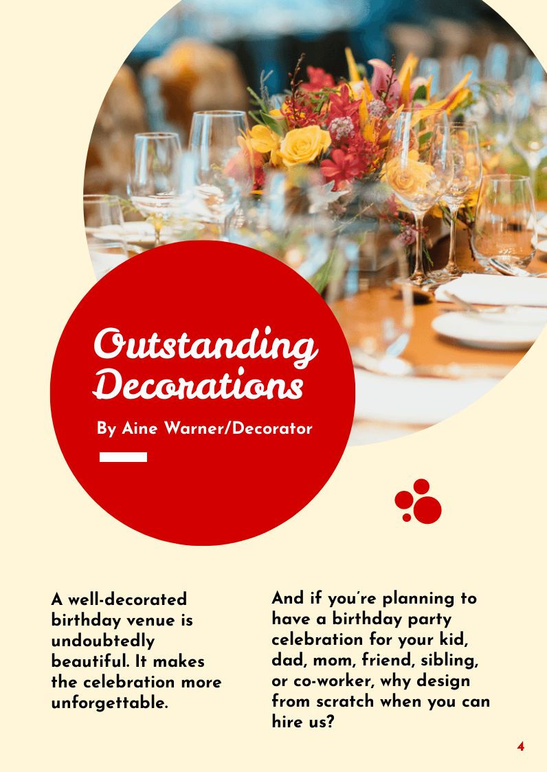 Free Birthday Booklet Template to Edit Online