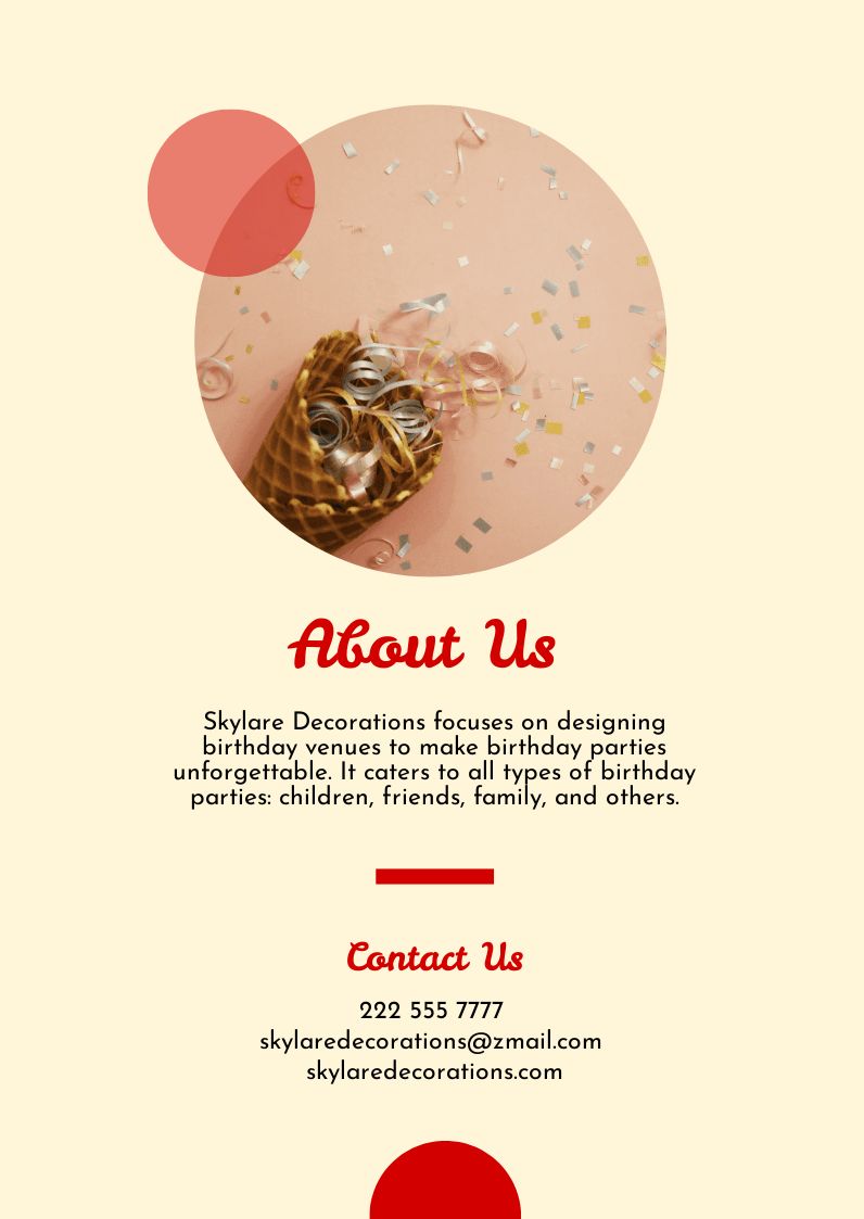 Free Birthday Booklet Template to Edit Online