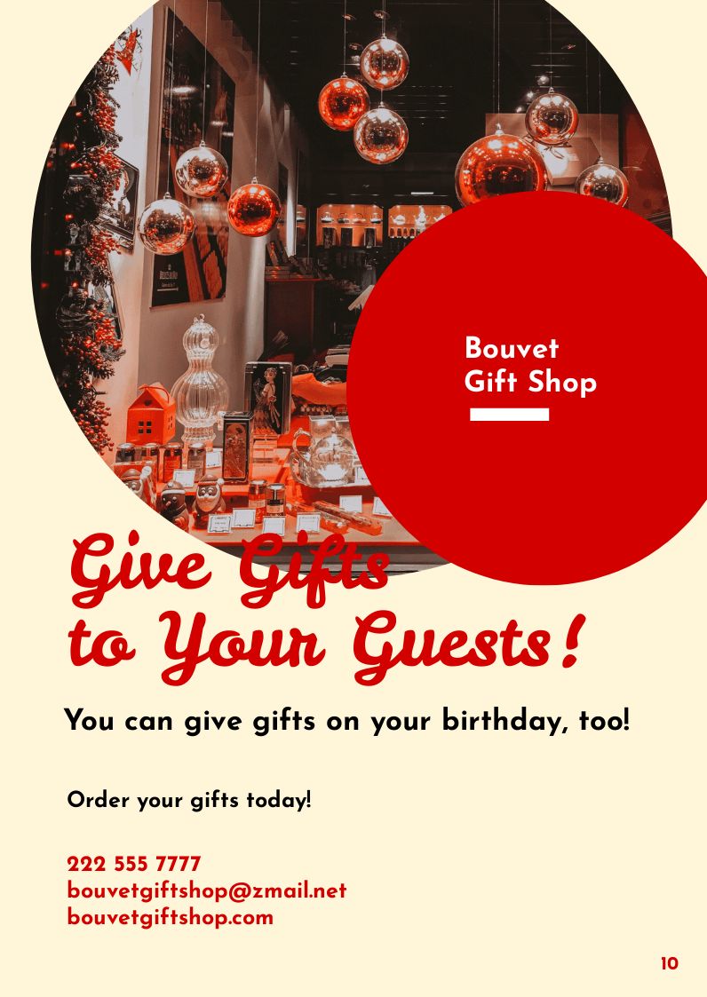 Free Birthday Booklet Template to Edit Online