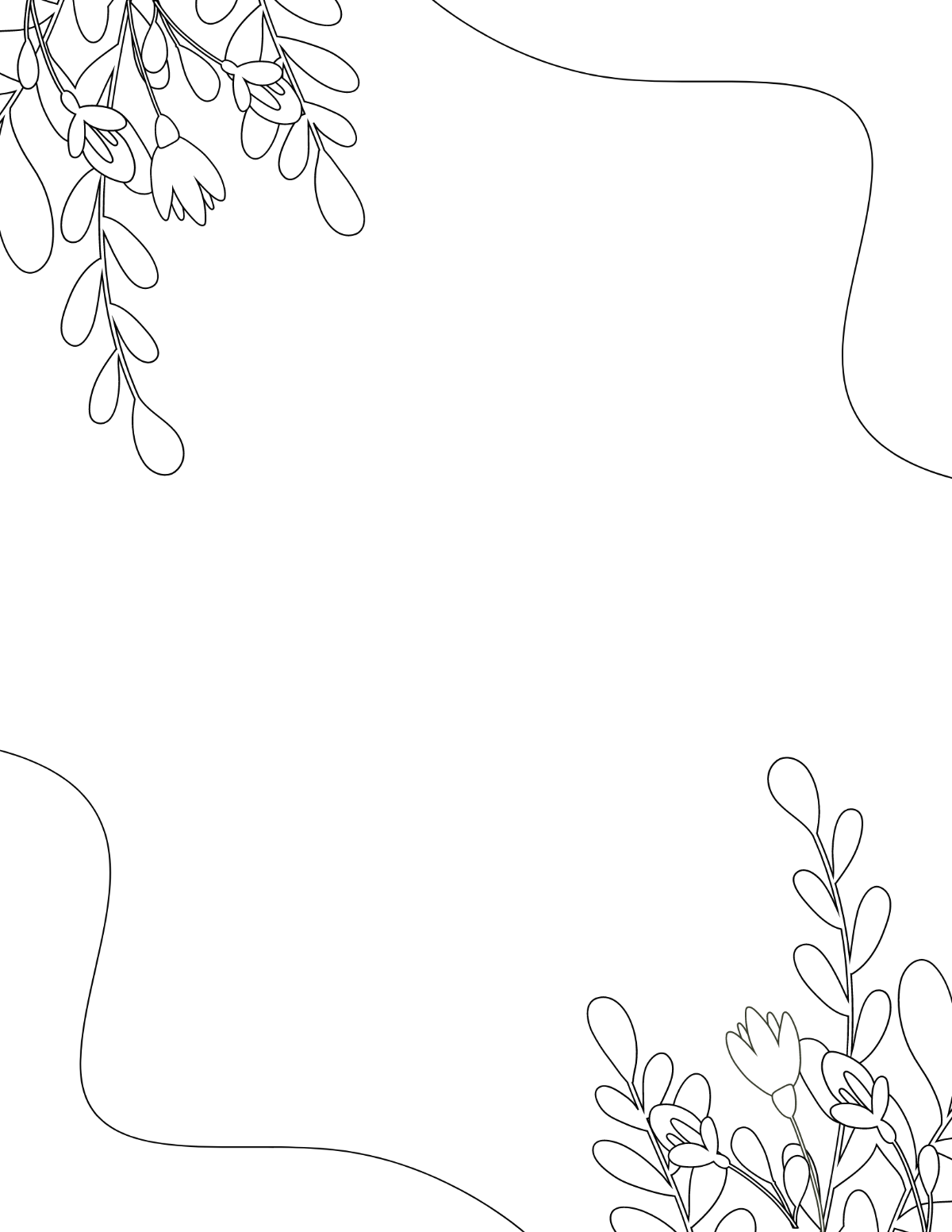 Wedding Background Coloring Page Template