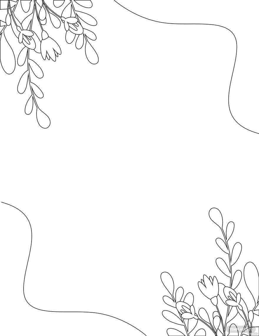 Free Wedding Background Coloring Page