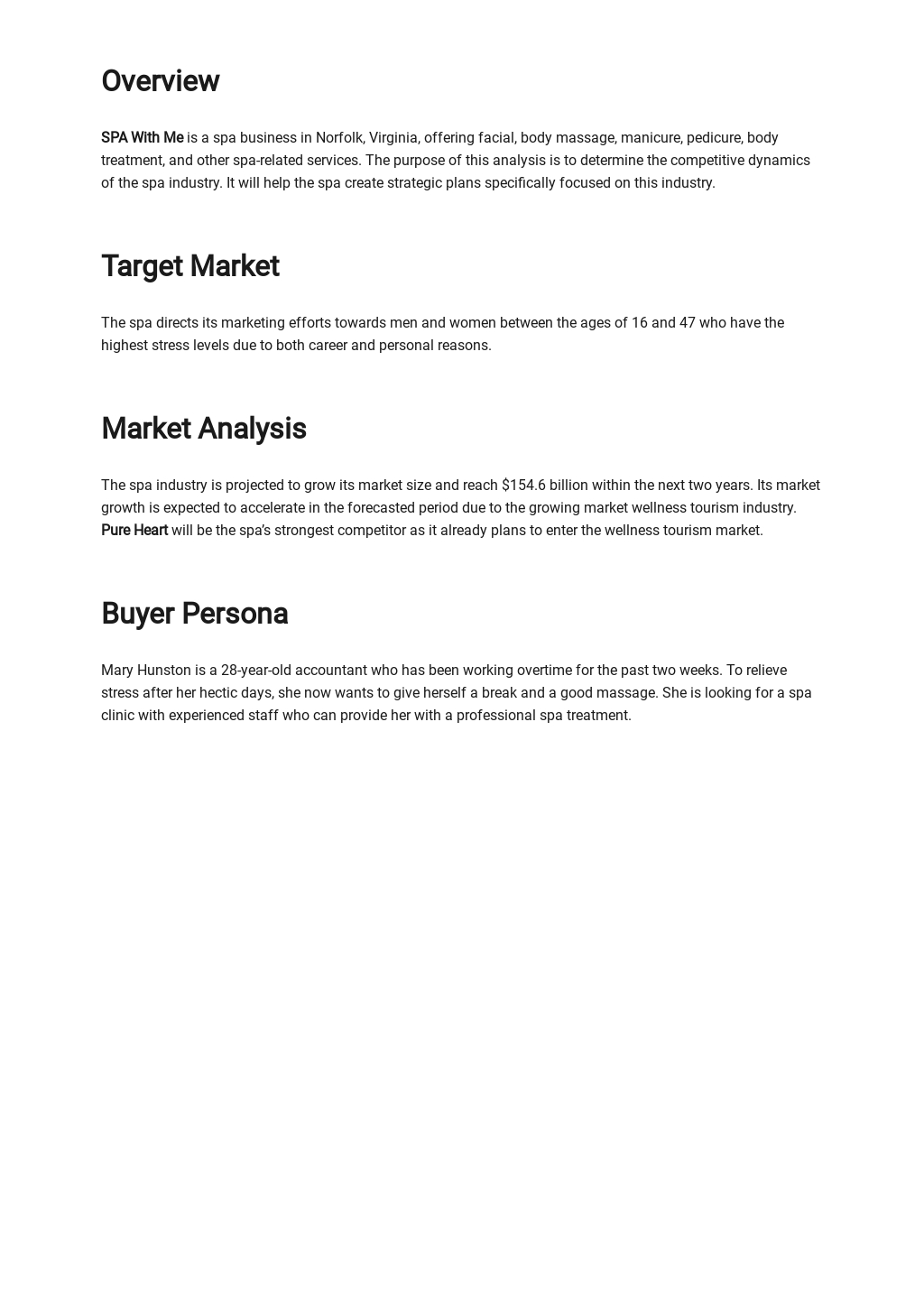 Industry Analysis Template - Google Docs, Word, Apple Pages, PDF