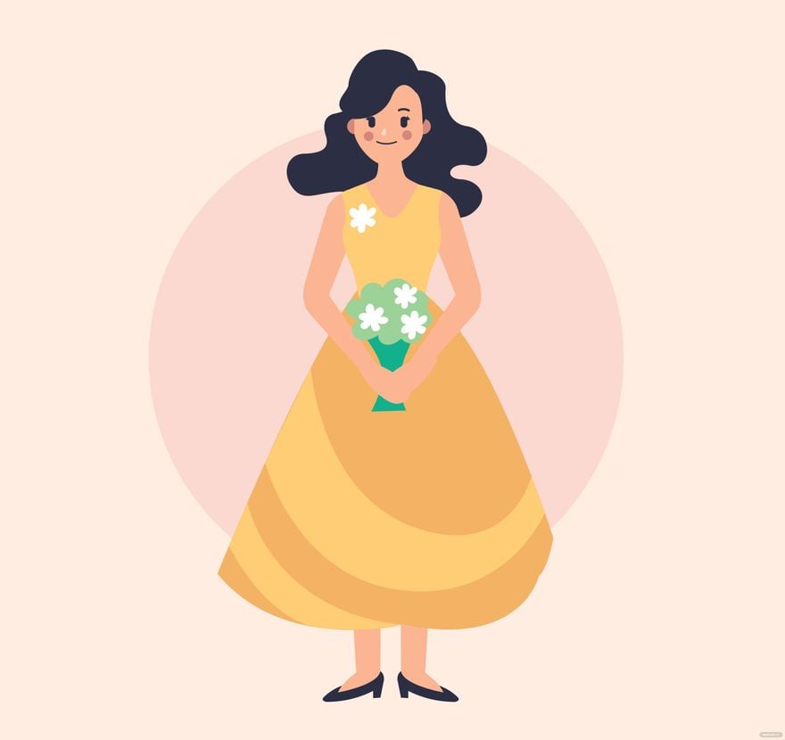 Free Bridesmaid Illustration