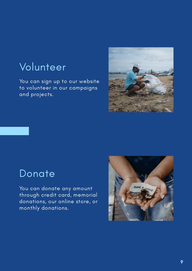 Free Nonprofit Booklet Template to Edit Online