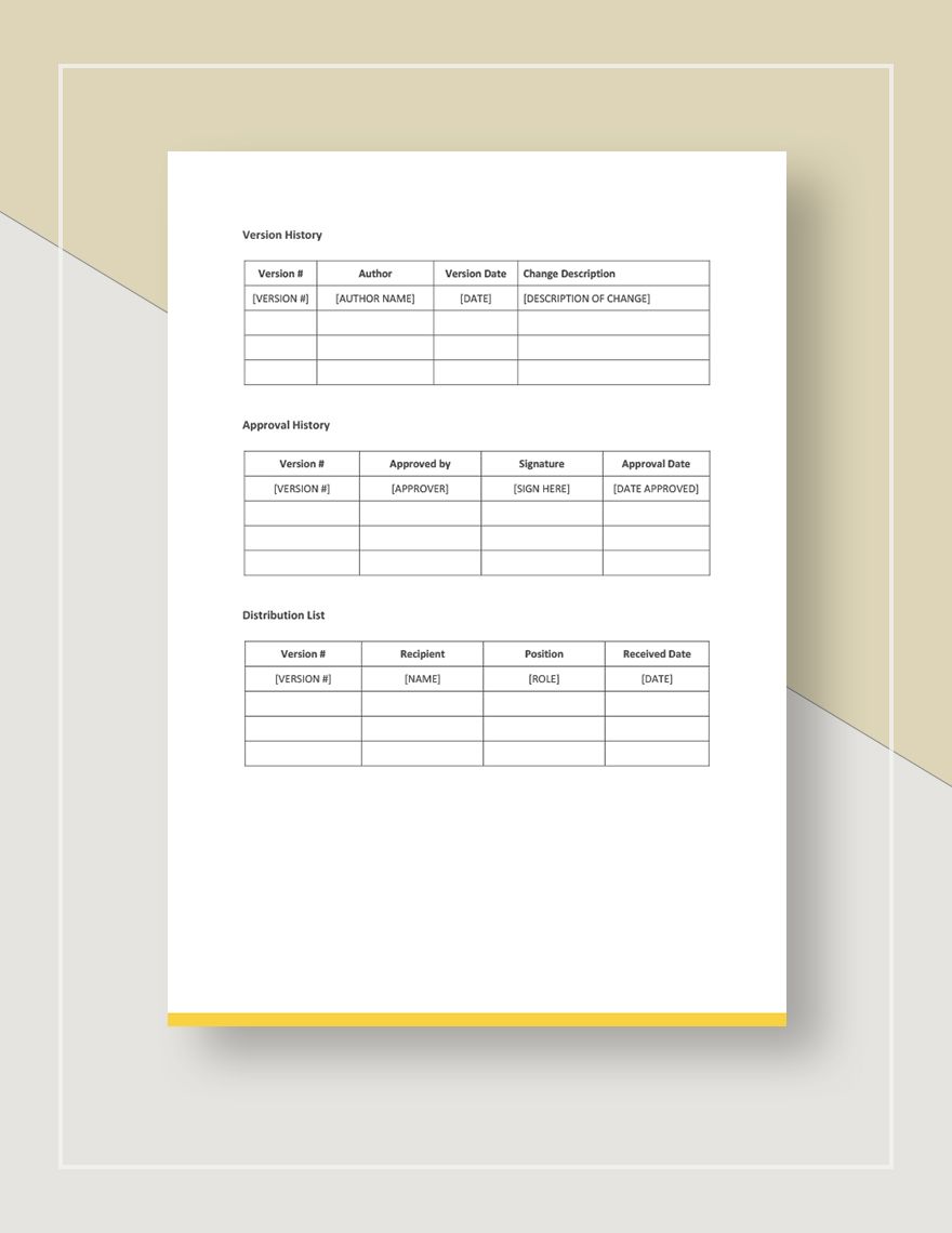 5 Year Plan Template Google Docs, Word, Apple Pages