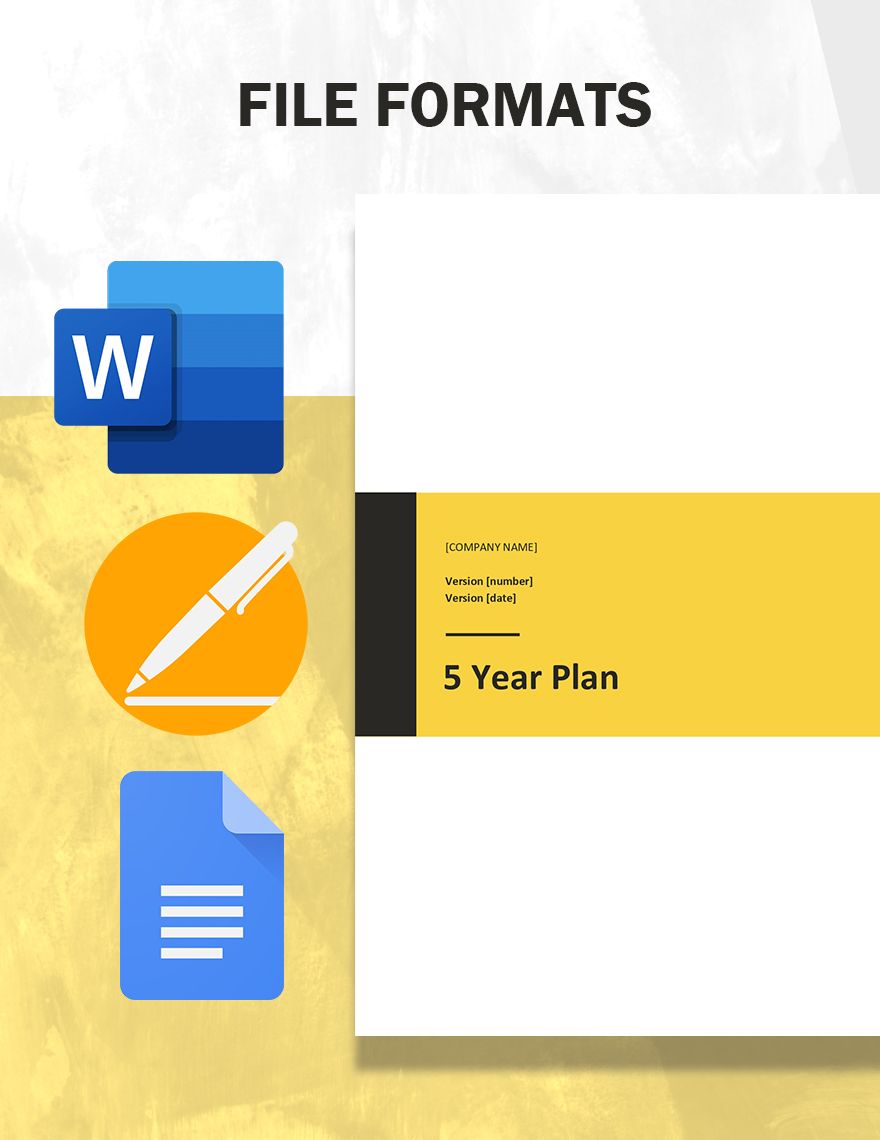 5 Year Plan Template - Download in Word, Google Docs, Apple Pages ...