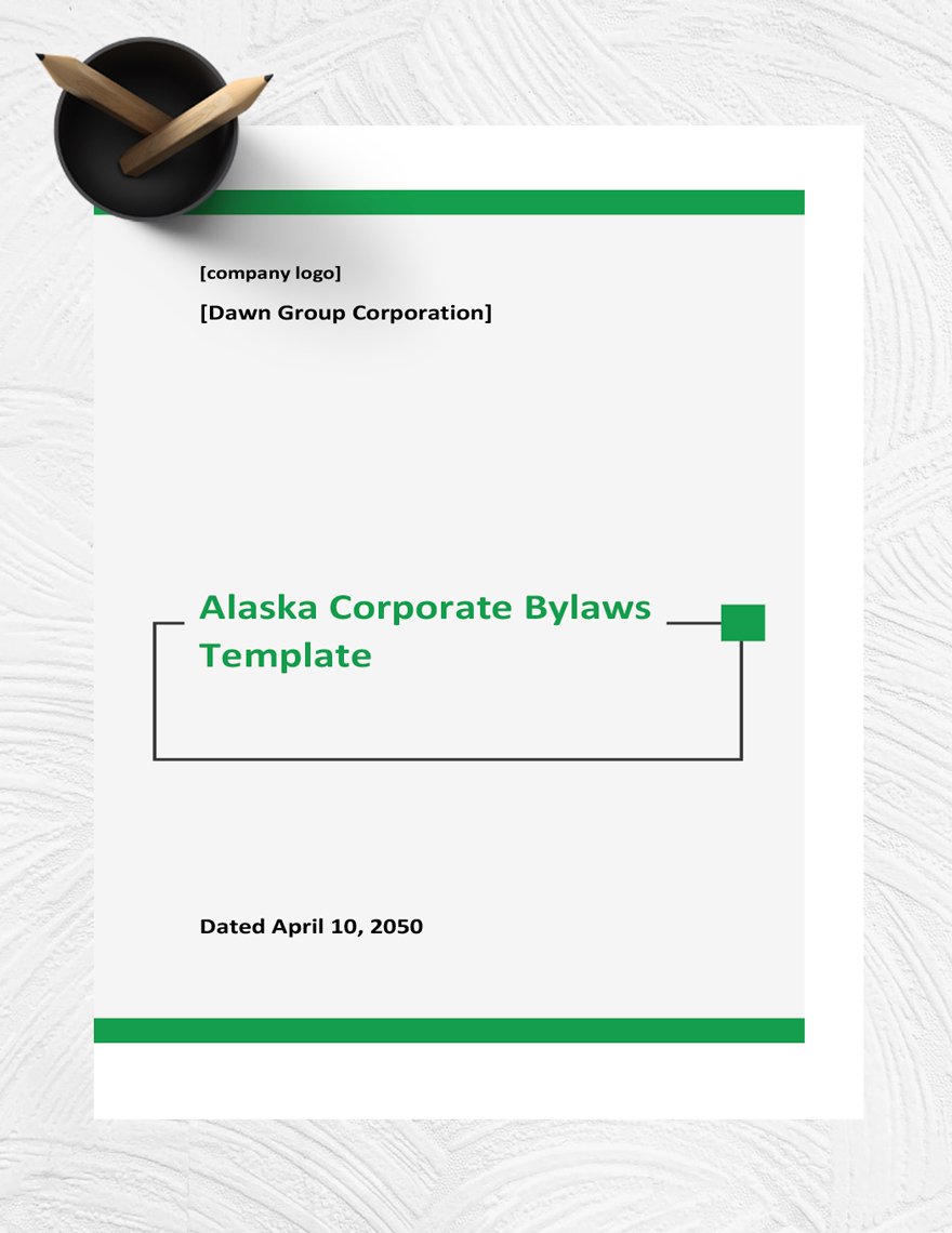 Alaska Corporate Bylaws Template