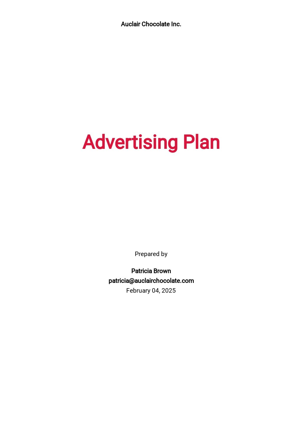 free business plan for advertising agency