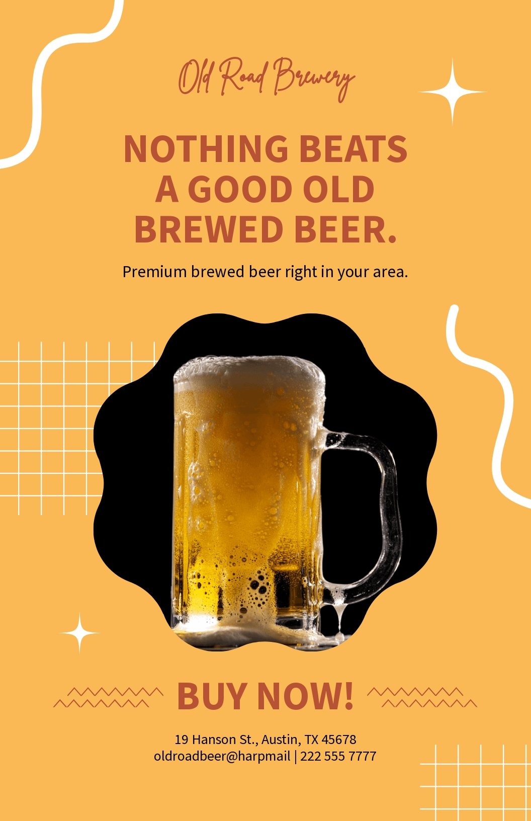 Free Brewery Beer Poster Template