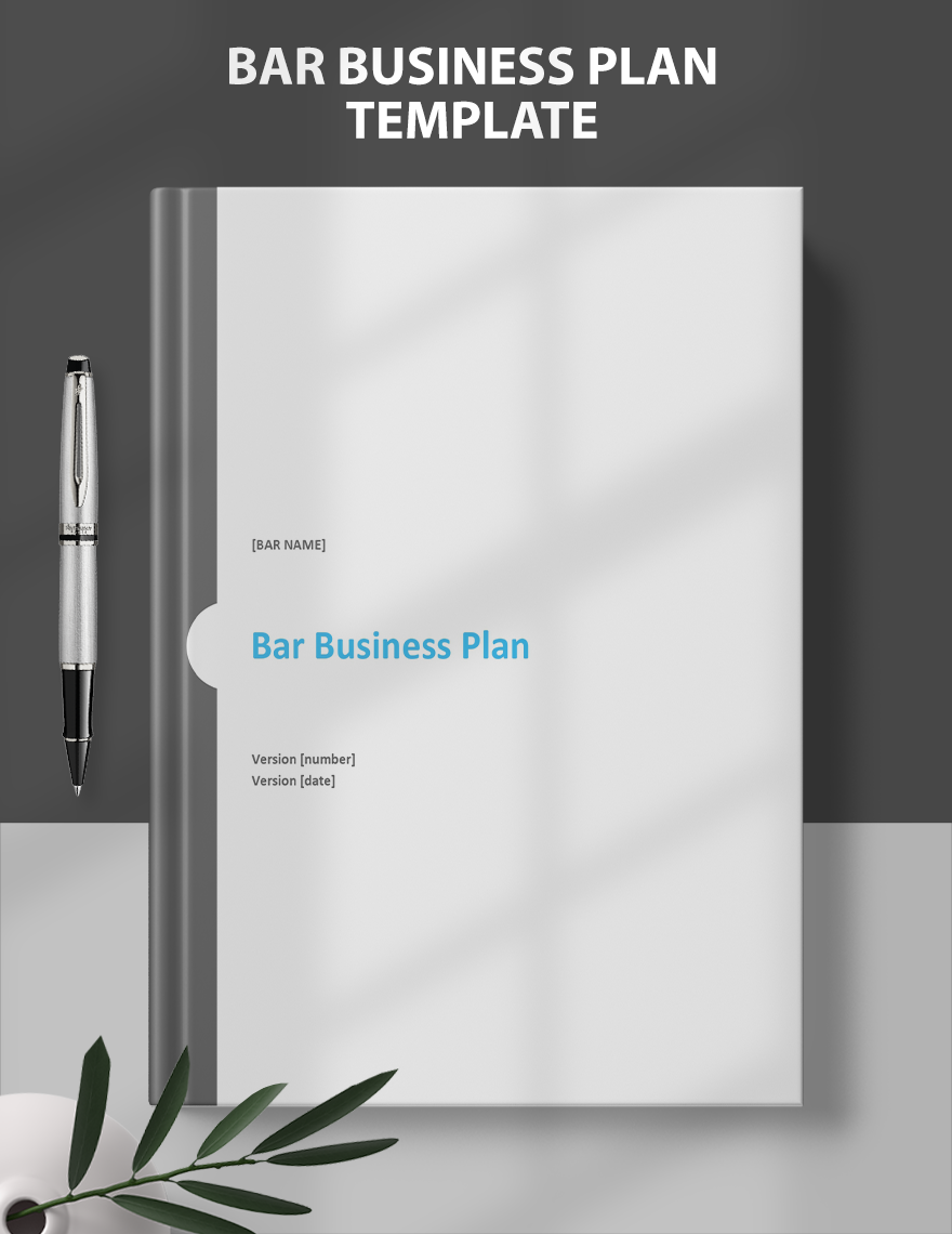 business plan template for bar restaurant