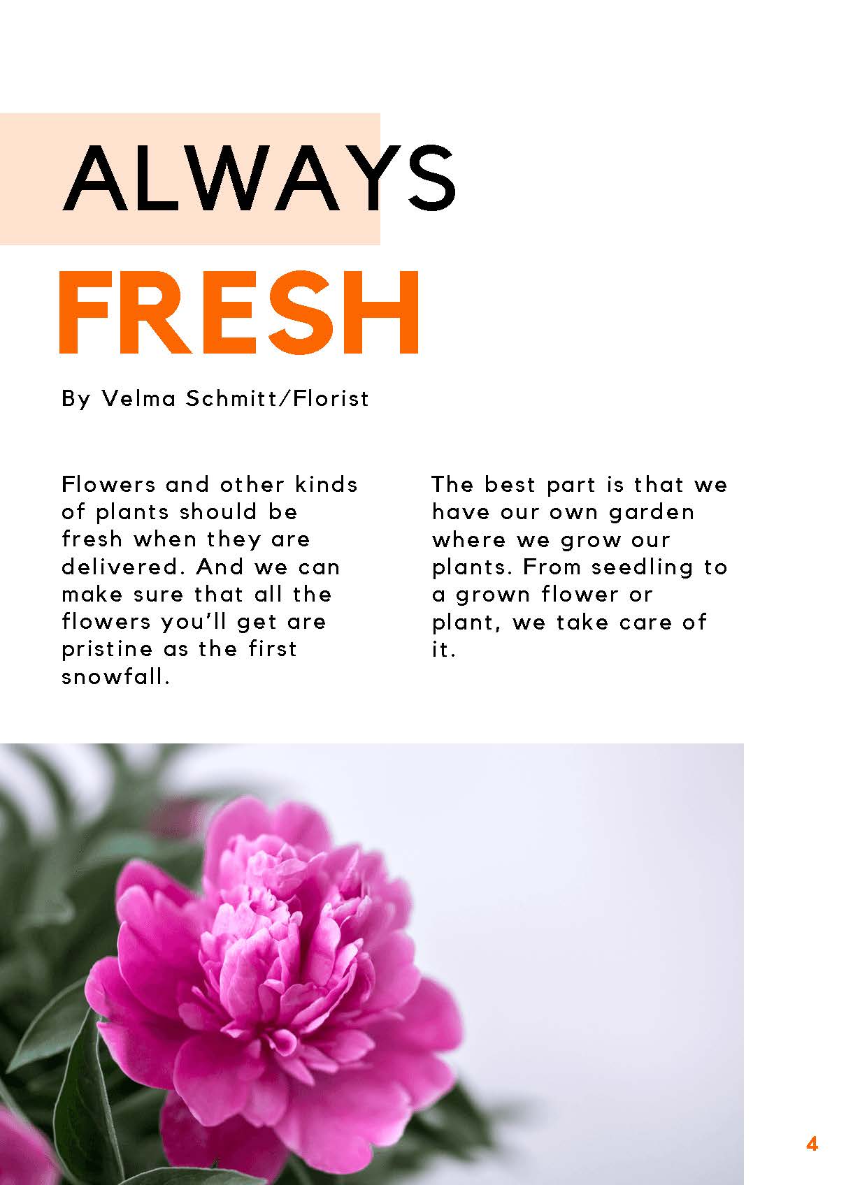 Floral Booklet Template