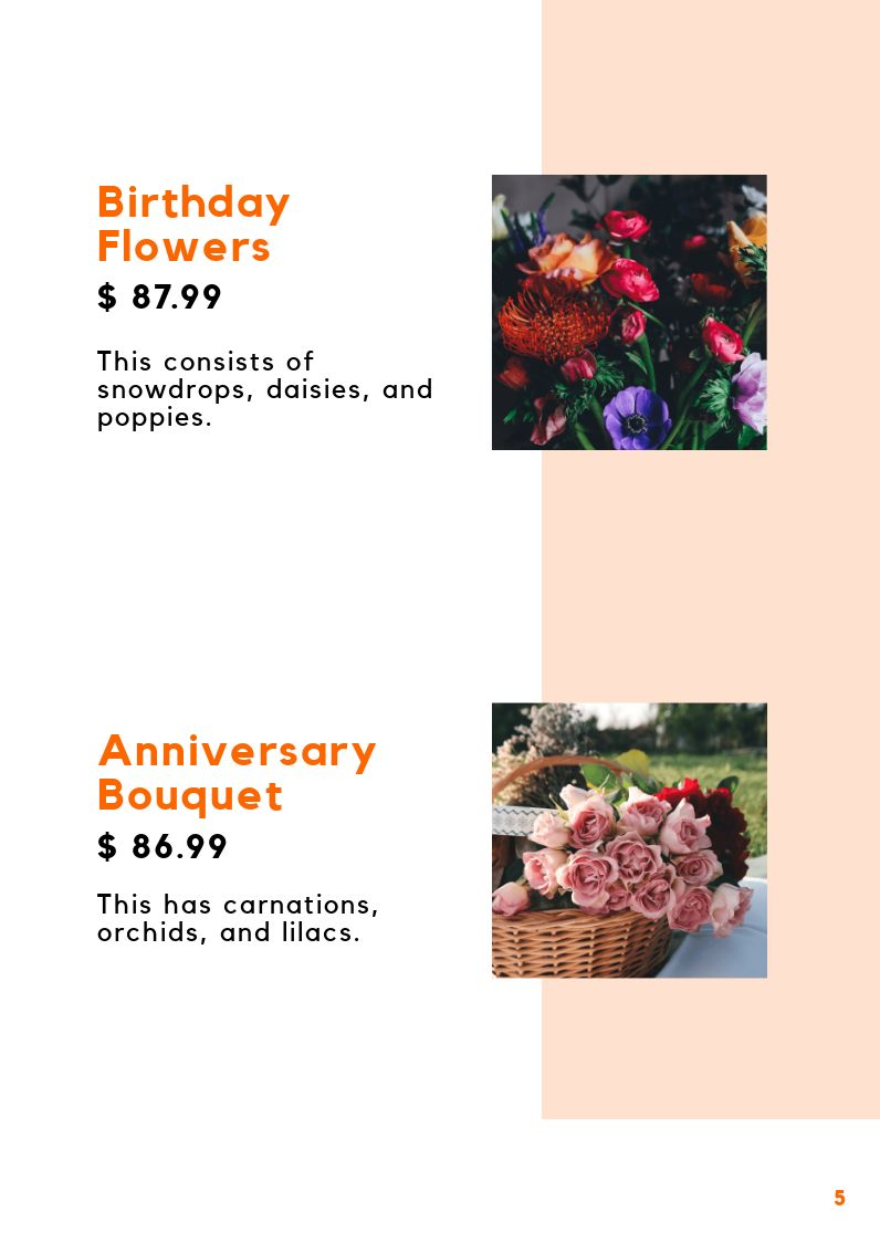 Free Floral Booklet Template to Edit Online