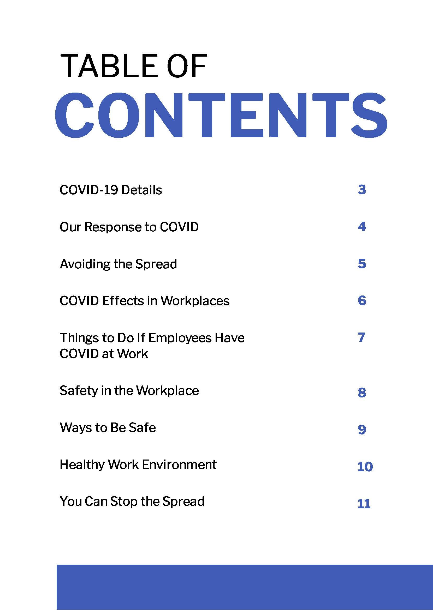 Workspaces During COVID Booklet Template