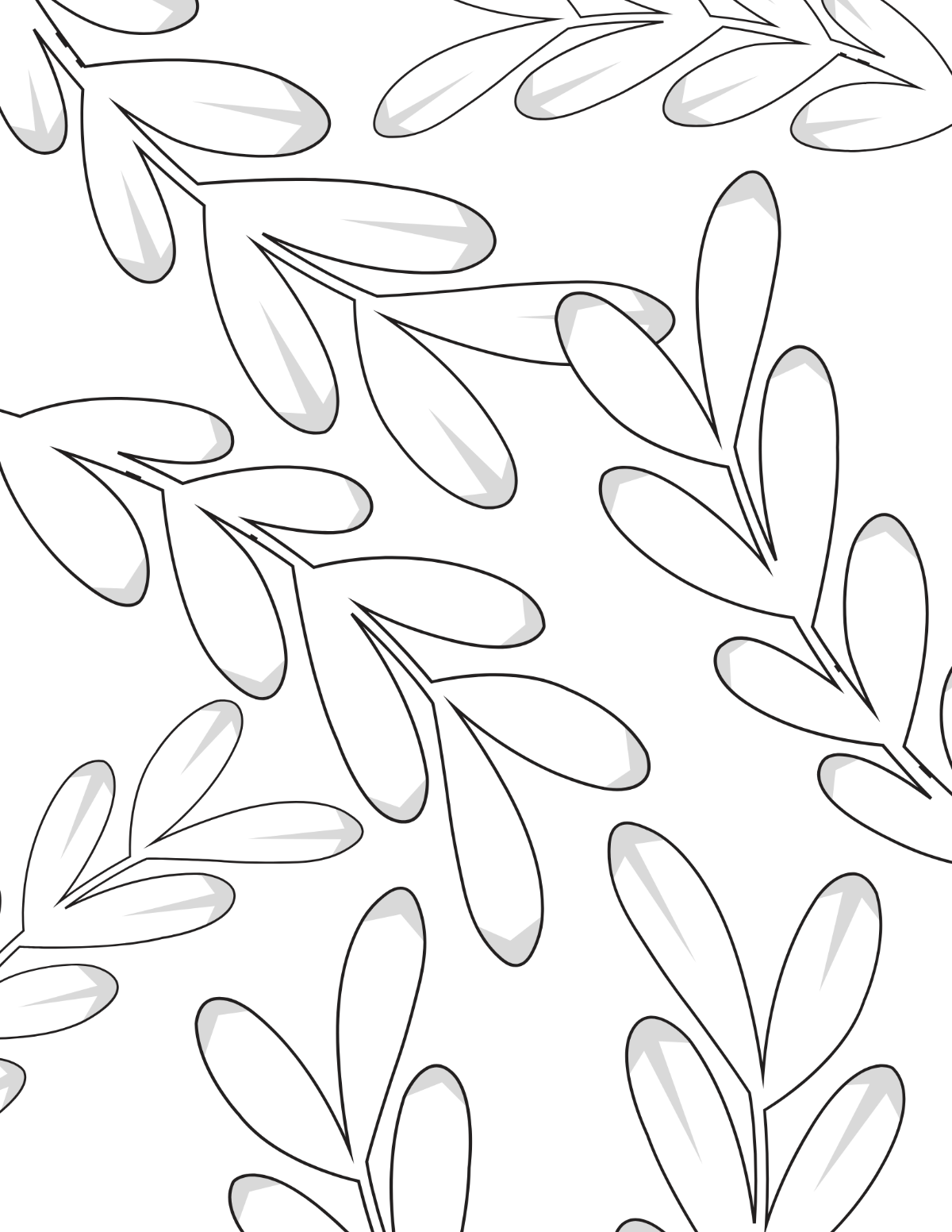 Wedding Vine Coloring Page Template