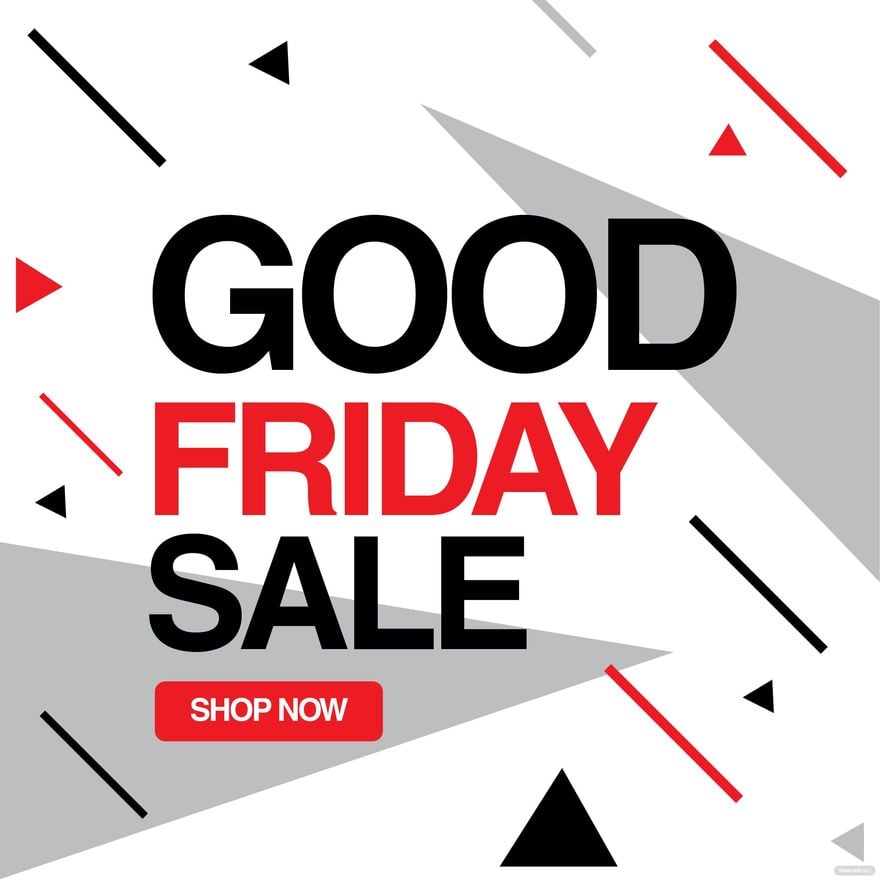 Free Good Friday Discount Vector