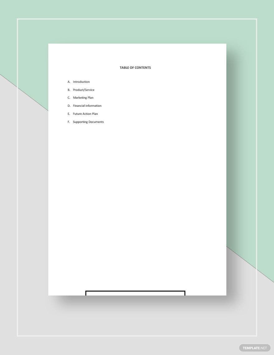 Gym Business Plan Template